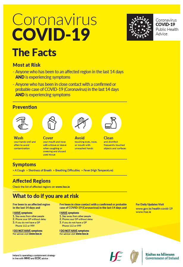 HSE Guidance on COVID-19 (Coronavirus) | National ...