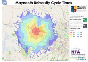 Image of Maynooth University Cycle Time Map