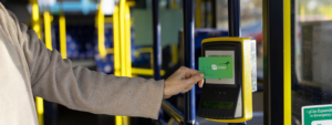 Leapcard on bus at validator
