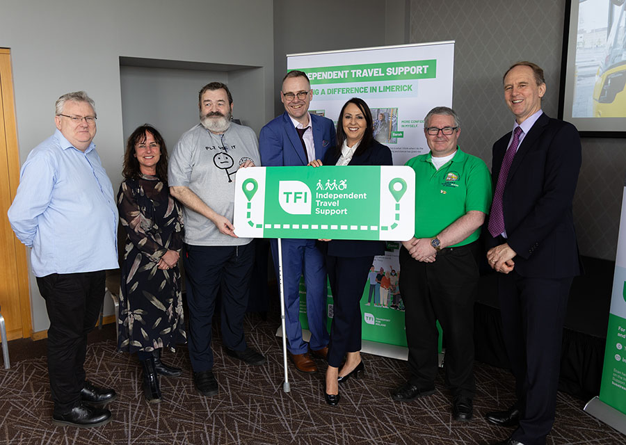 Independent Travel Support banner 900 x 600 pixels photo launch of service in Limerick