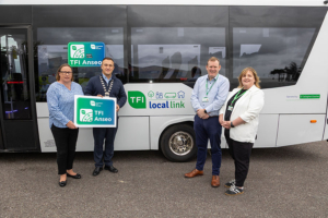 Blathin McElligott, Head of Corporate Services at the National Transport Authority; Martin Grady, Mayor of Killarney; Alan O'Connell, General Manager at Local Link Kerry; Siobhan O'Keeffe, Operations & Smart DRT Coordinator at Local Link Kerry